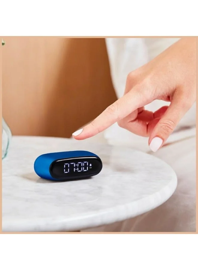 LEXON BLUE Minut Compact Alarm Clock With LCD Screen  | Best Price UAE