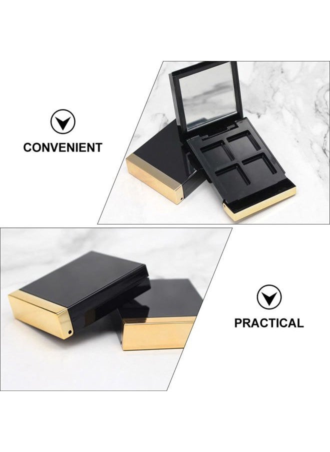 KALLORY - Empty Makeup Palette 2PCS Eyeshadow Makeup Palette with Mirror Plastic Cosmetic Storage Case for Makeup Eyeshadow Lipstick - Image 1