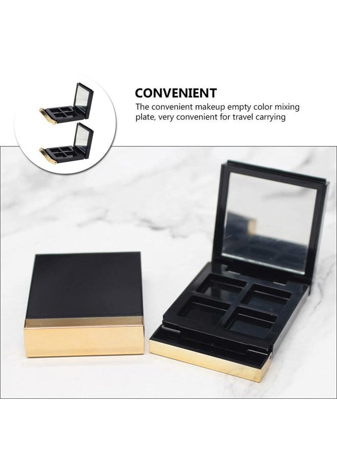 KALLORY - Empty Makeup Palette 2PCS Eyeshadow Makeup Palette with Mirror Plastic Cosmetic Storage Case for Makeup Eyeshadow Lipstick - Image 1