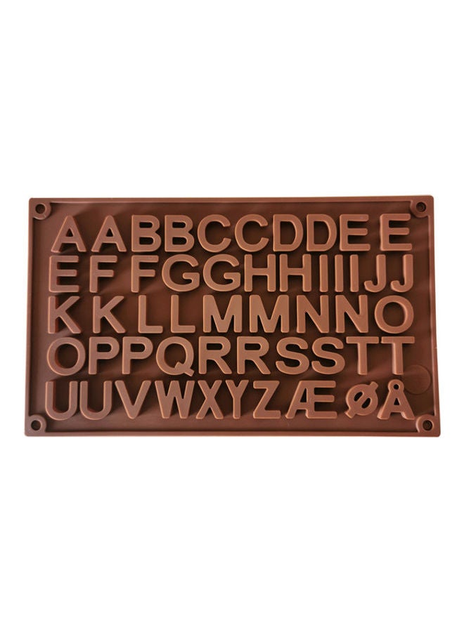نيبمينينت قالب من السيليكون على شكل حروف أبجدية بني 29 x 17سم - Image 1