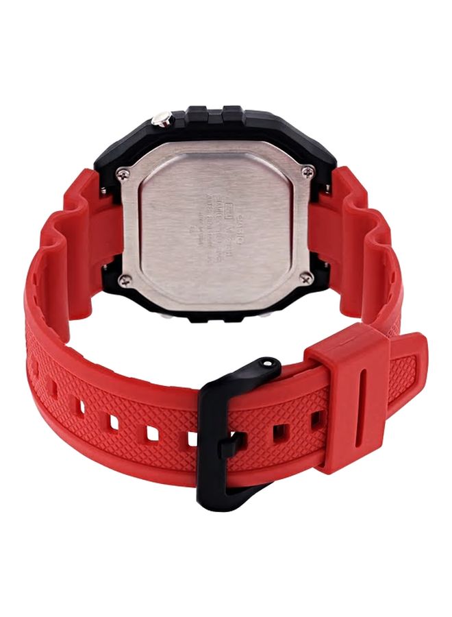 CASIO Men Water Resistant Digital Watch W-218H-4BVEF - 44 mm - Red - Image 2