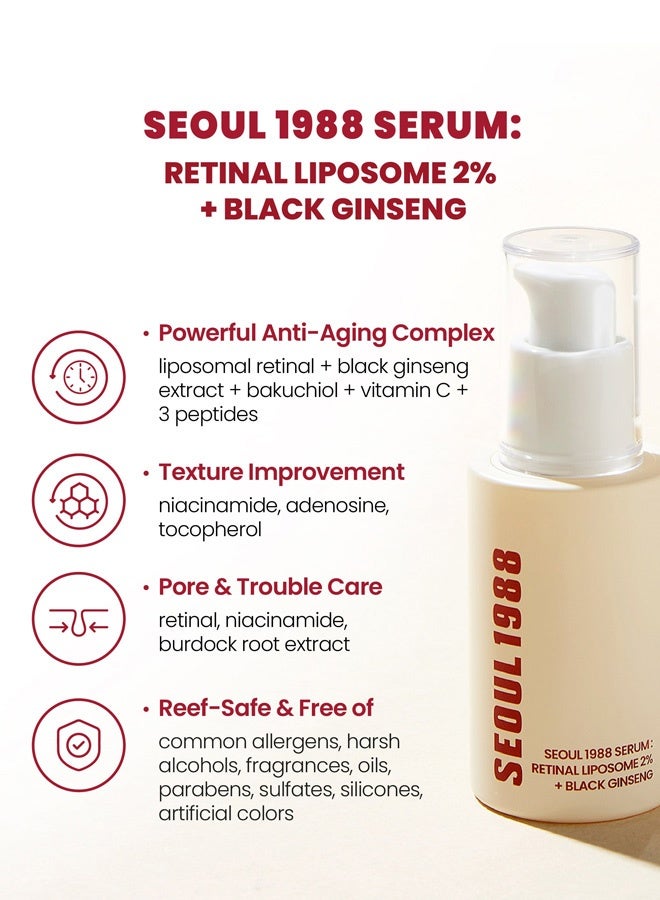 K-SECRET SEOUL1988 Retinal Serum & Cream Set – 2% Black Ginseng + 4% Fermented Bean Eye Cream + 1% Rice Cream - Image 5