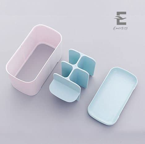 Emergity Multipurpose Bathroom Toothbrush and Toothpaste Holder Razor Shaving kit Stand for Bathroom and washbasin Multicolor - Image 3