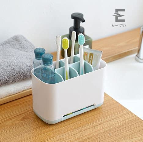 Emergity Multipurpose Bathroom Toothbrush and Toothpaste Holder Razor Shaving kit Stand for Bathroom and washbasin Multicolor - Image 2