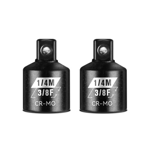BLACKROBOT 2 Piece 38F To 14M Impact Socket Adapter SetSAE Drive CrMo Steel Exceeds ANSI StandardsSquare Drive Reducer for Impact Driver Wrench - Image 1