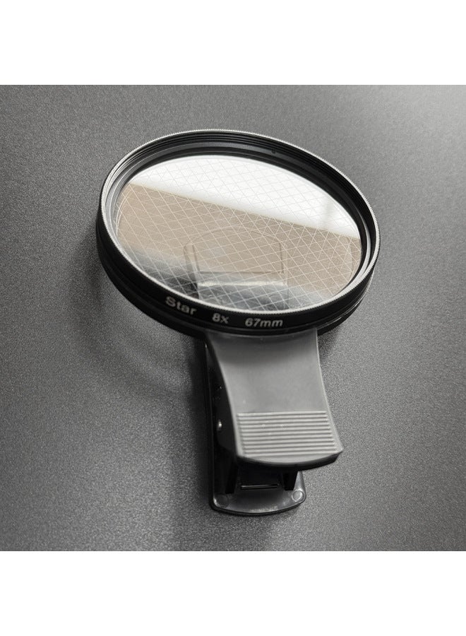 Mobile Phone Filter Polarizer Starlight Mirror Close-up Mirror Soft Light Reducing Mirror Mobile Phone Photography Filter Clip Accessories-Color:[soft Soft Light Lens 52mm] + Mobile Phone Clip + Lens Cover + Cleaning Cloth + Storage Bag  - Image 2
