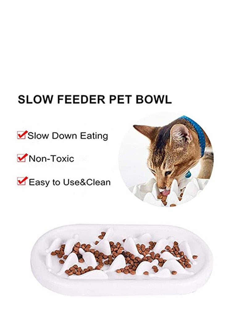Upgraded Slow Feeder Cat Bowls, Fun Pet Feeder Bowl Stopper, Interactive Bloat Stop Cat Feeder, Durable and Prevents Obesity Improves Digestion Pet Bowl - Image 5