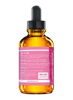Leven Rose Leven Rose Carrot Seed Oil Pure Unrefined Cold Pressed Moisturizer for Hair Skin and Nails 1 oz  - Image 2