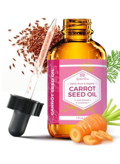 Leven Rose Leven Rose Carrot Seed Oil Pure Unrefined Cold Pressed Moisturizer for Hair Skin and Nails 1 oz  - Image 1