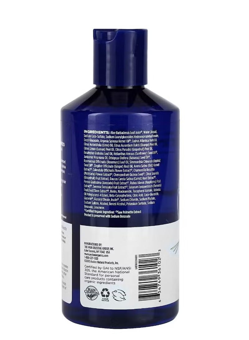 أفالون أورجانيكس شامبو أفالون أورجانيكس لتكثيف الشعر مركب البيوتين ب 14 أونصة سائلة (414 مل) - Image 2