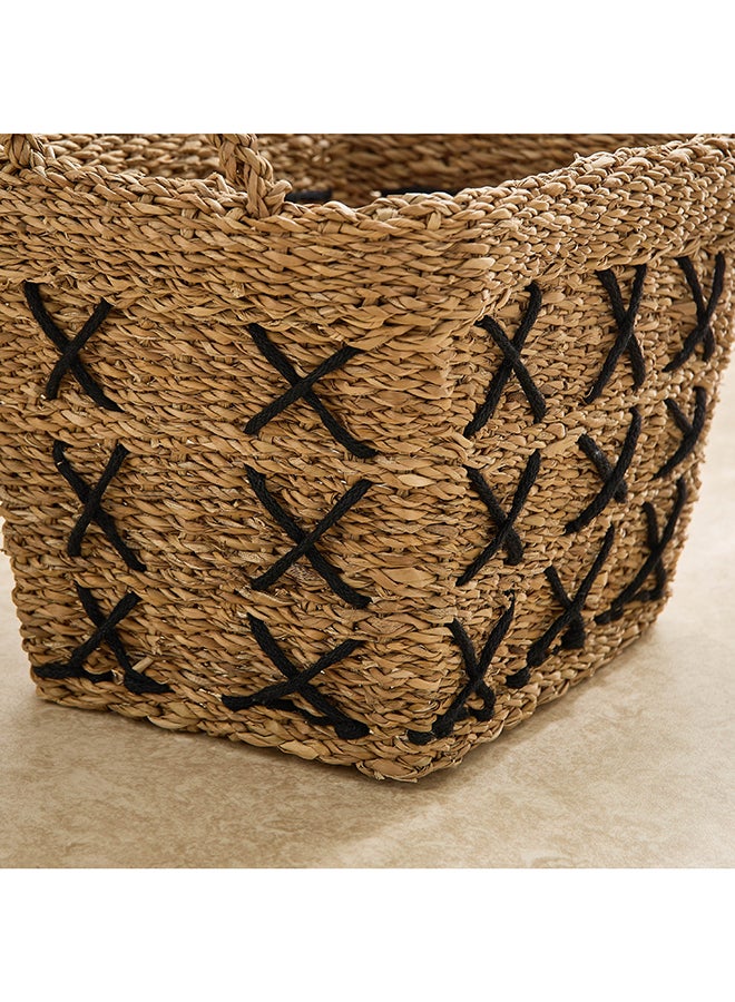 Home Box Naturaloom Stitch Rectangle Basket - 37x28x27 cm  - Image 4