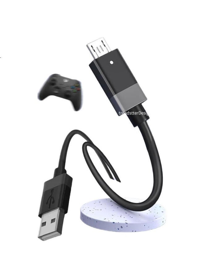trendsetter كابل شحن USB من تريندسيتتر لجهاز تحكم Xbox One اللاسلكي، جهاز تحكم PS4، هاتف ويندوز، أجهزة أندرويد، كمبيوتر، سليم برو، النسخة الأمريكية - Image 2
