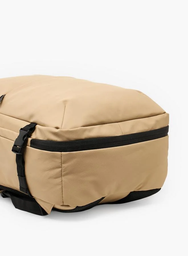 Wave TAUPE Solid School Backpack With Adjustable Straps - 25x48x28 CM  | Best Price UAE