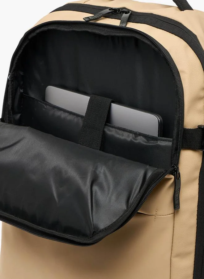 Wave TAUPE Solid School Backpack With Adjustable Straps - 25x48x28 CM  | Best Price UAE