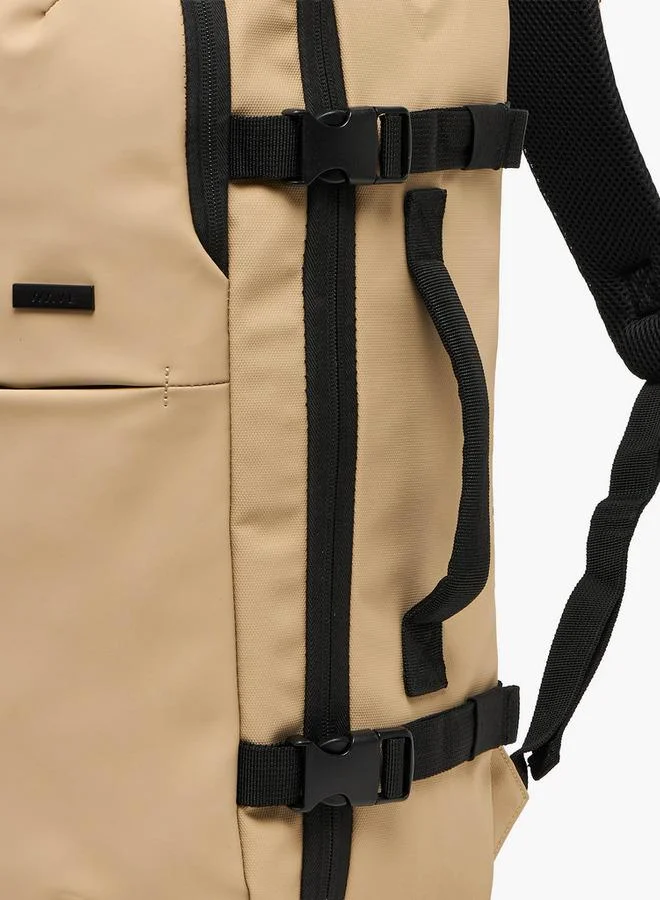 Wave TAUPE Solid School Backpack With Adjustable Straps - 25x48x28 CM  | Best Price UAE