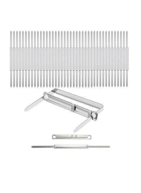 100 Sets Prong Fasteners for Standard 2 Hole Punch,  Metal Prong Paper Fastener 2.75 Inch, Compressor for Paper File Folder, Box of 100 Complete Sets Silver