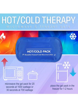 Face Ice Pack Wrap Ice Pack Wrap with 4 Reusable Hot Cold Therapy Gel Packs Pain Relief for TMJ Wisdom Teeth Dental Implants Chin Head Oral and Facial Surgery - view 5