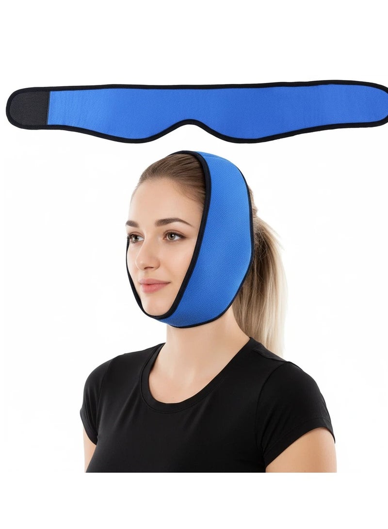 Y&D Face Ice Pack Wrap Ice Pack Wrap with 4 Reusable Hot Cold Therapy Gel Packs Pain Relief for TMJ Wisdom Teeth Dental Implants Chin Head Oral and Facial Surgery - Image 1