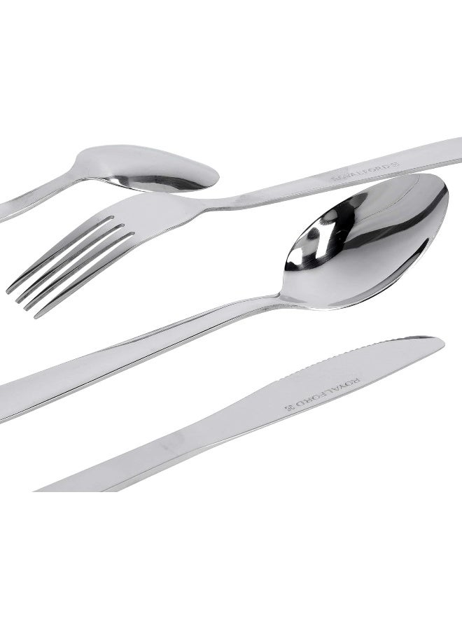 Royalford 25-Piece Stainless Steel Cutlery Set Silver - Image 4