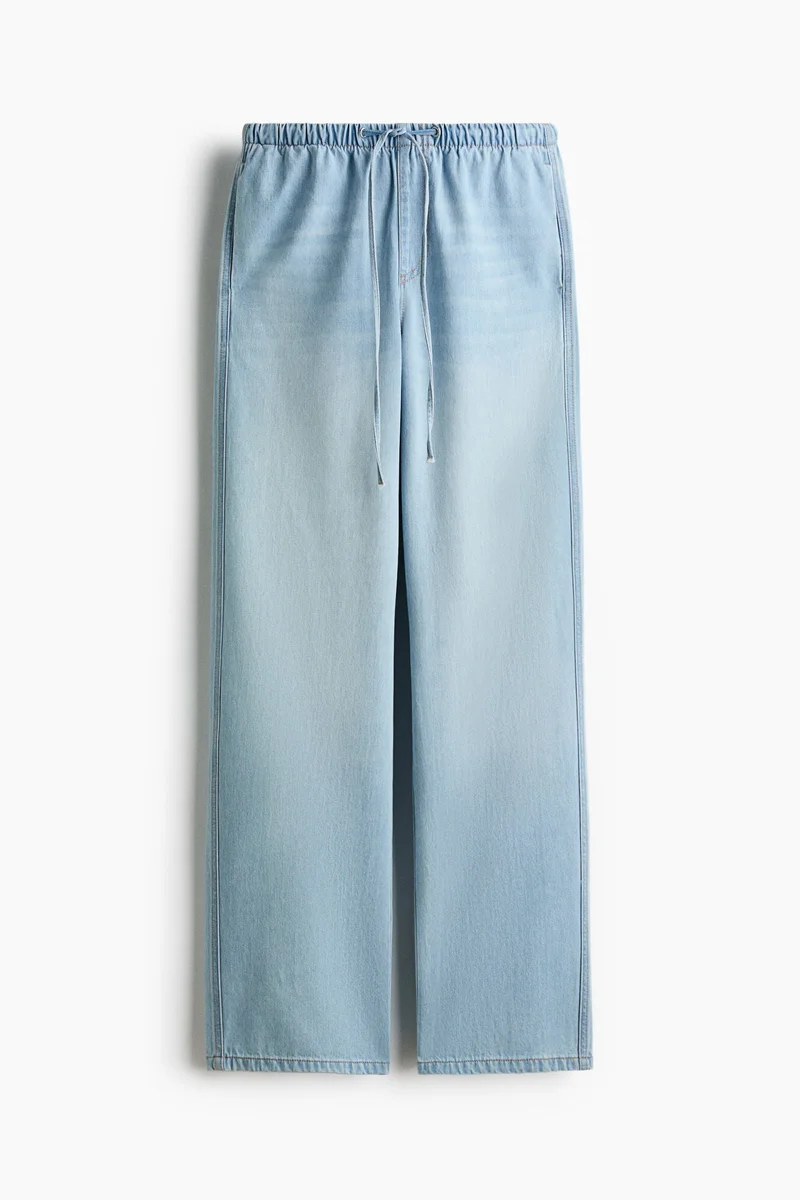 H&M  Denim drawstring trousers for Women | Best Price UAE