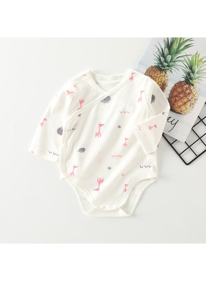 Baby Long-sleeved Triangle Romper Newborn Cotton Jumpsuit Belly Protection 0-2 Years Old Romper Sheath Pajamas