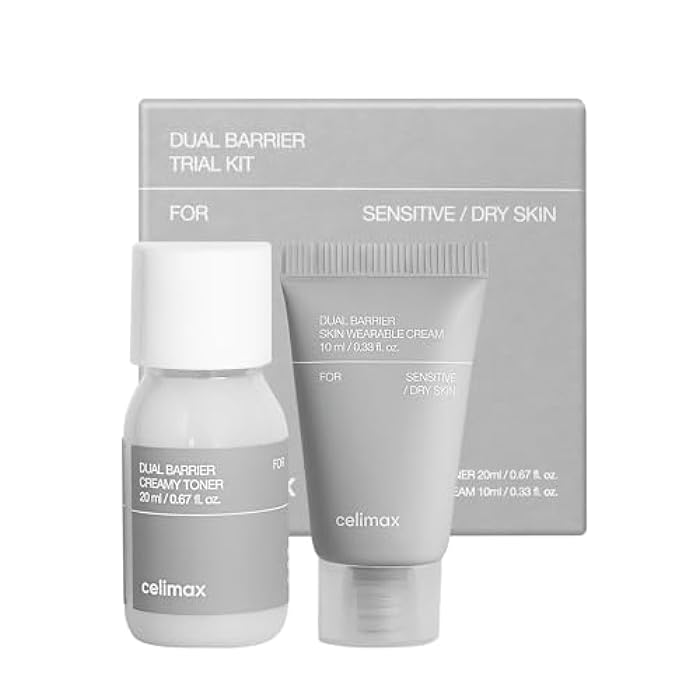 celimax Dual Barrier Trial Kit Travel Size, Gift Set | with Creamy Toner & Skin Wearable Cream, Travel Size, Mini-sized Gift Set, Ceramides, Peptide - Image 1