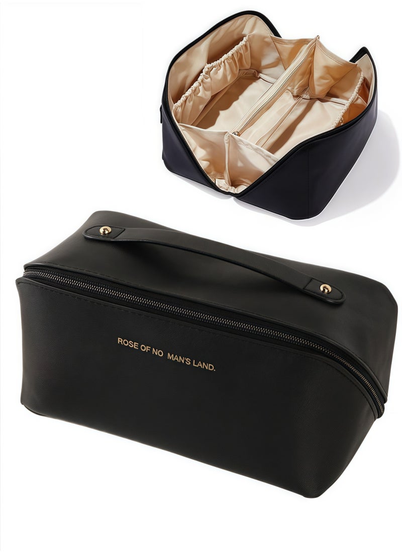 Generic Pillow Shaped Carry on Girl Makeup Bag Black Makeup Storage Bag  - Image 1