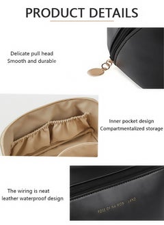 Generic Pillow Shaped Carry on Girl Makeup Bag Black Makeup Storage Bag  - Image 3