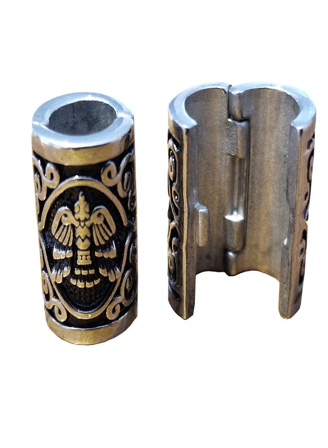 VALHALLA The EAGLE Hair Beads Opener Viking Beard Bead 316L Steel Silver Stainless Steel, Large - Image 1