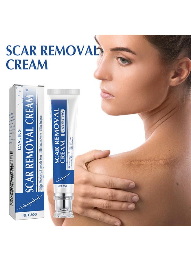 Jaysuing Scar Removal Cream - Acne Scar Cream Rapid Repair Scar Cream for Acne Surgery Injury Burns Advanced Gel Acne Scar Spot Treatment Suitable for All Skin Types 30g - Image 3