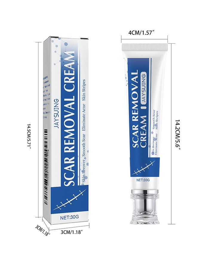 Jaysuing Scar Removal Cream - Acne Scar Cream Rapid Repair Scar Cream for Acne Surgery Injury Burns Advanced Gel Acne Scar Spot Treatment Suitable for All Skin Types 30g - Image 2