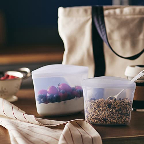 Stasher Premium Silicone Reusable Food Storage Bags, 7-Pack, Rainbow, Multi-Use Food Storage Bags, Lunch Bag, Travel Containers, BPA Free, Leak-free, Dishwasher-Safe, Eco-friendly - Image 2