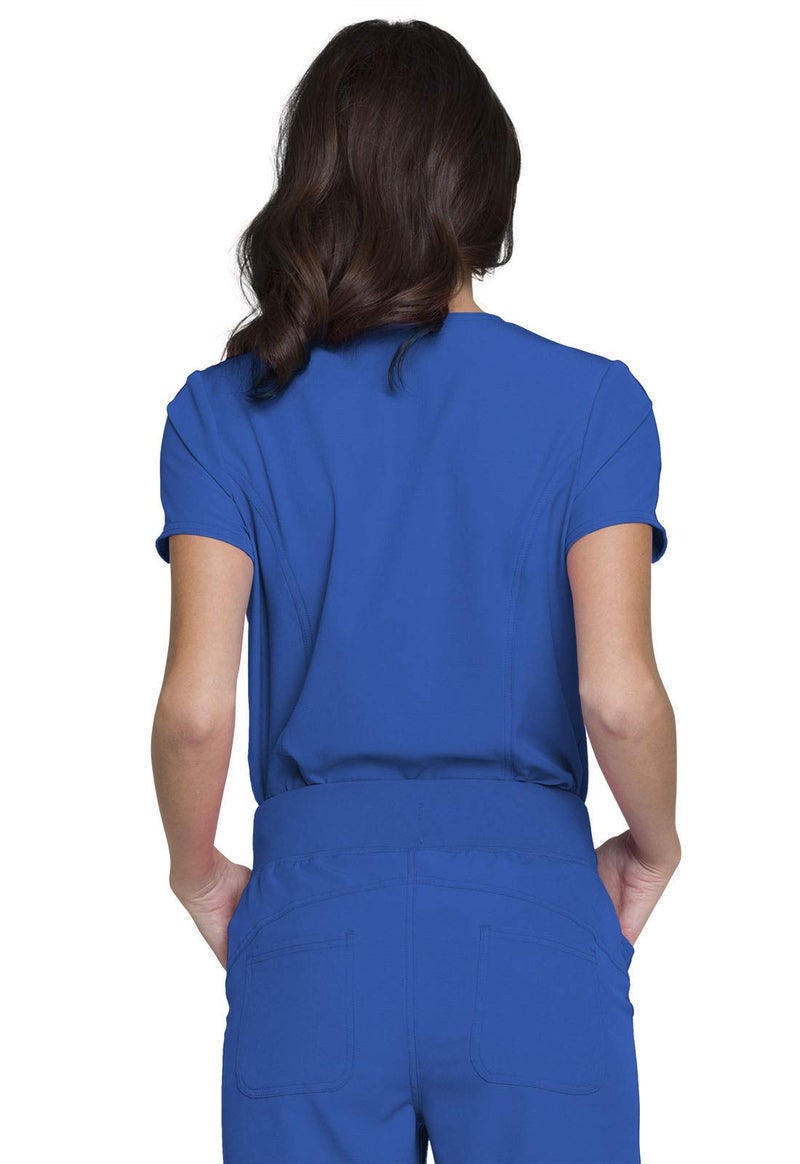 HeartSoul Tuckable V-Neck Medical Scrubs for Women, Performance Fabric HS710, XXS, Royal - Image 4