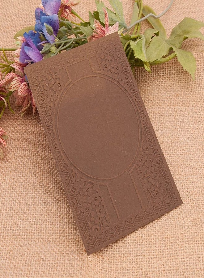 Arbuya Vintage Style Flowers Frame Texture Plastic Embossing Folders for Card Making Scrapbooking or Paper Crafts - Image 4