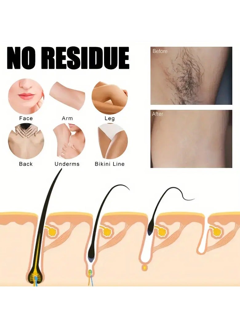 Rozino 30pcs Of Waxed Paper for Hair Removal; Used for Body Hair Removal And Skin Cleansing, Gentle And Rapid Hair Removal, Without Damaging The Skin, Smooth And Without Leaving Black Spots, Convenient to Use - Image 2