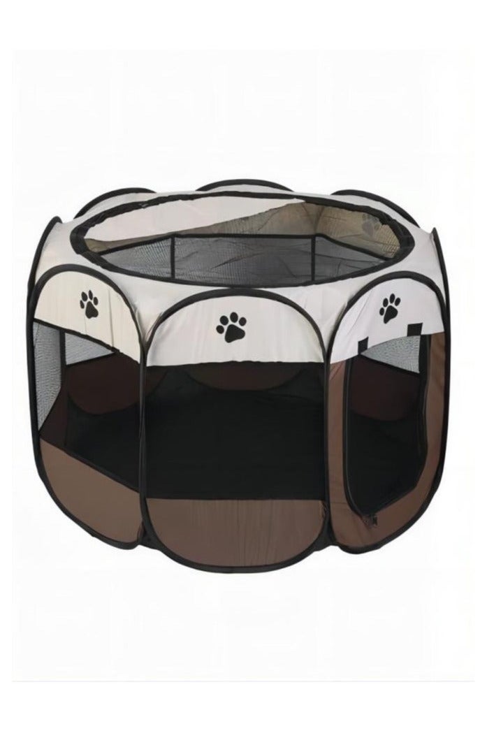 TNGames Hurricane Fortress Pro - Octagonal Foldable Pet Tent | Waterproof & Bite-Proof Oxford Fabric + Dual-Door Design | Mosquito/Water/Scratch Resistant | Indoor & Outdoor Use - Image 1
