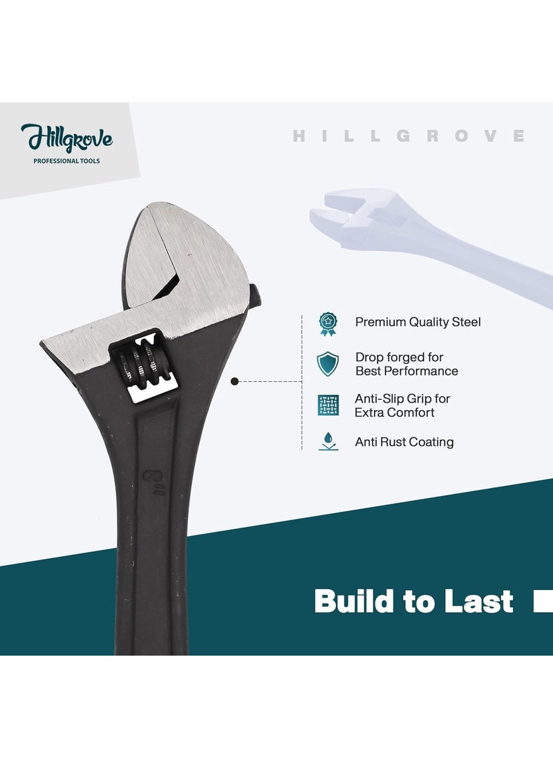 Hillgrove Hillgrove HGCM12M1 9 Pieces Full Hex Allen Key Kit with 8Inch Adjustable Wrench And Combinational Plier Bolt Spanner Goti Wrench L Shape Repair Tool Set for BikeBicycleCycleGuitar Allen Key Set  - Image 3