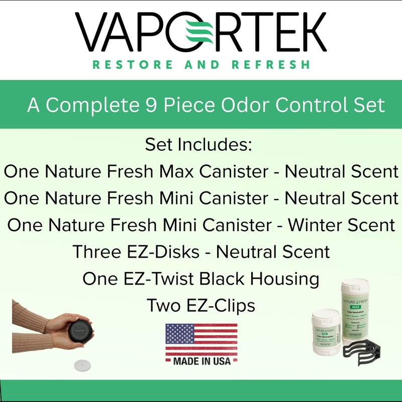Vaportek Fresh & EZ Combo Pack, Home, Small Business and Industrial Odor Control - Image 2