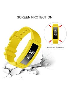 SYOSI Strap for Fitbit Ace 2, Soft Silicone Waterproof Bracelet Accessories, Replaceable Sport Fitness Watch Bands Wristbands for Fitbit Ace 2 for Kids Boys Girls, 1 Pcs, Yellow  - Image 5