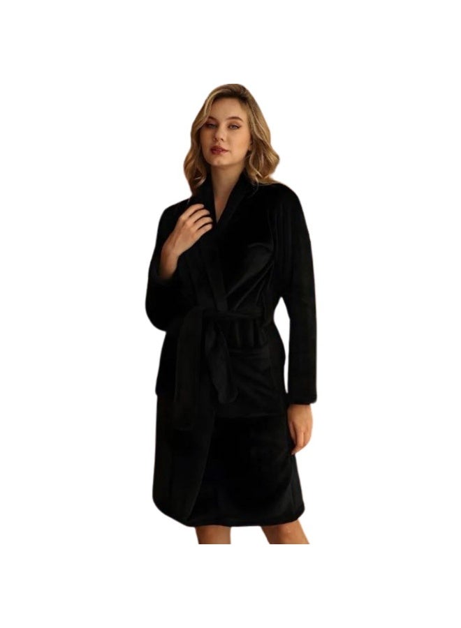 Women's velvet robe - Image 2