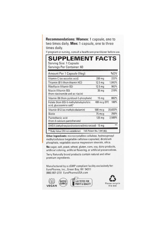 Terry Naturally Terry Naturally, Cortisol Rescue, 60 Capsules  - Image 2