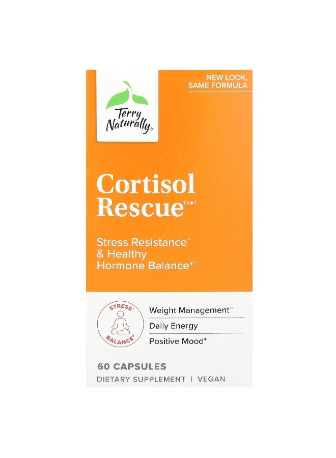 Terry Naturally Terry Naturally, Cortisol Rescue, 60 Capsules  - Image 1
