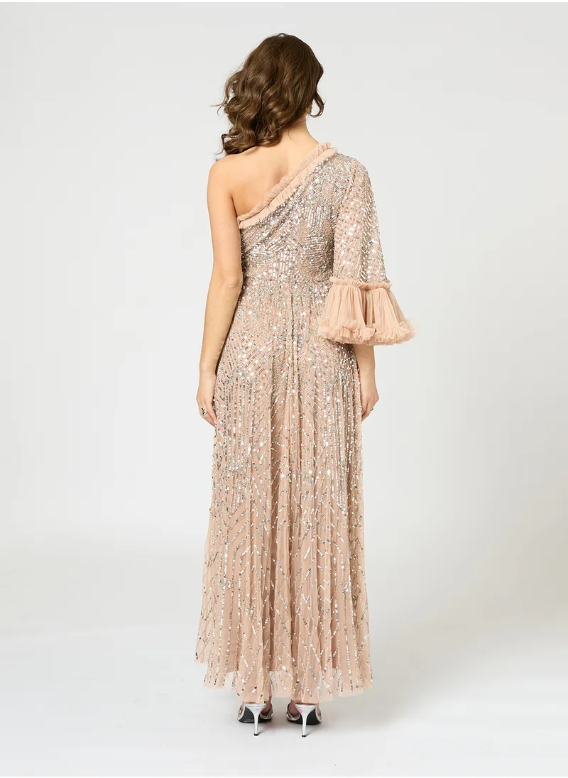 بيوت Vera Embellished Sequin Maxi Dress