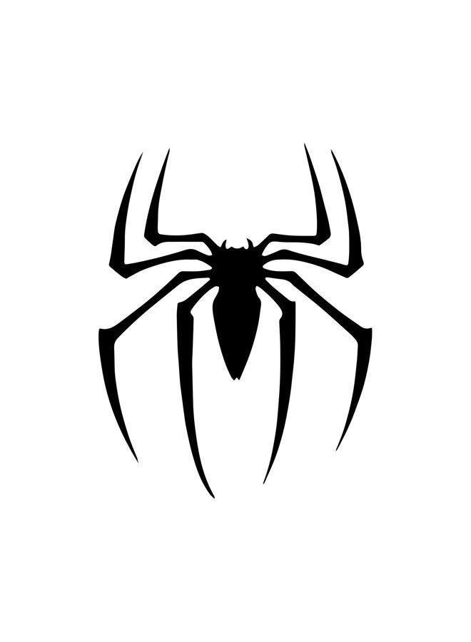 Bargain Max Decals ملصق ظل العنكبوت لدفتر السيارة أو اللابتوب 5.5" (أسود) - Image 1