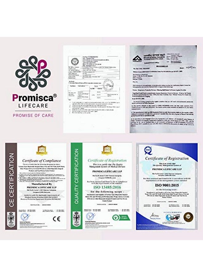 PROMISCA Promisca Kids Non woven Ear Loop Style Protective 5 layered filtration with genuine Melt Blown and Hot Air Cotton Layers N95 Face Mask (Multicolour Small) -Pack of 5/10+2  - Image 4