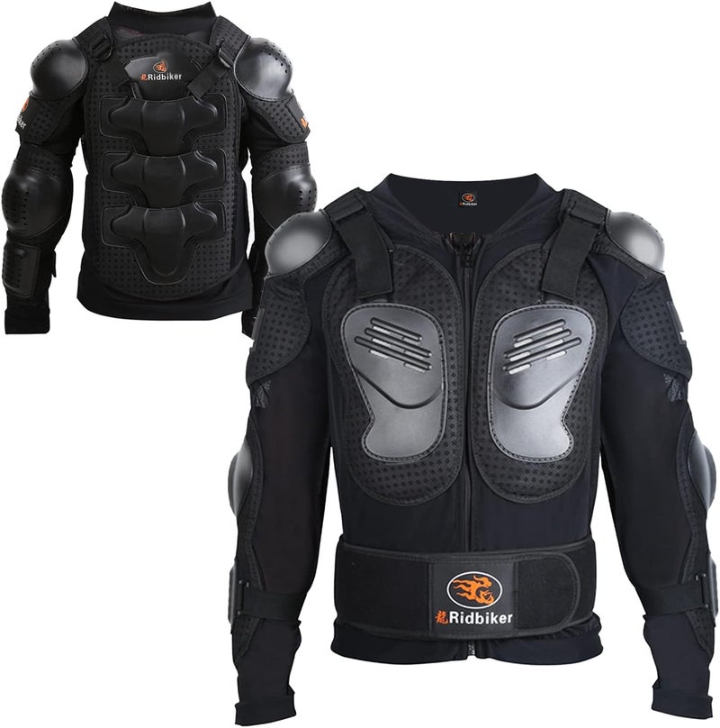 RIDBIKER Kids Dirt Bike Gear Youth Motorcycle Jacket with Armor Chest Protector - Image 1