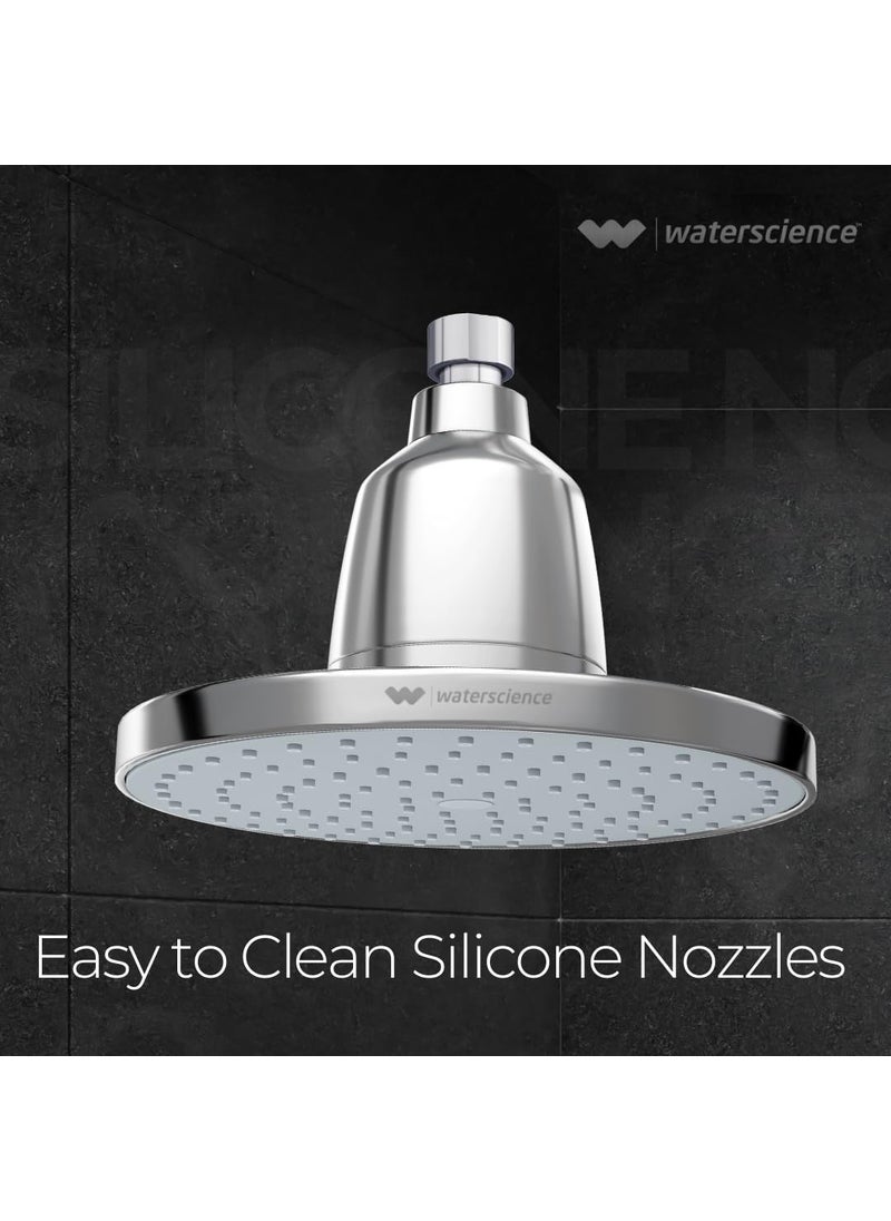 WaterScience WaterScience CLEO Rain Shower Filter for Hard Water 8 Shower Head without Shower Arm Water Softener for Bathroom  - Image 3