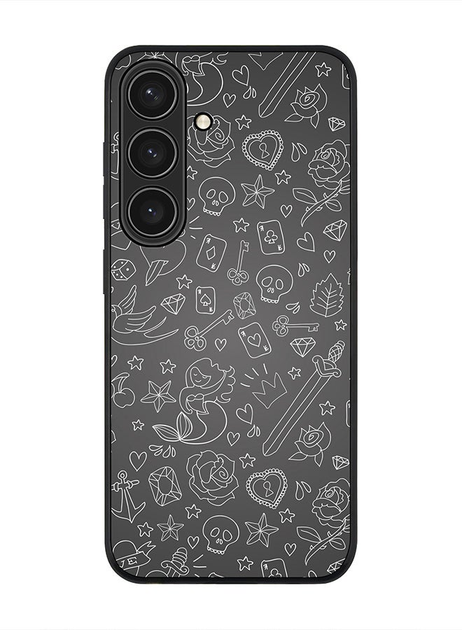 Stylizedd For Samsung Galaxy S25 5G Case,Slim fit Camera Protection, Shockproof Thin Phone cover  - Doodles - Image 1
