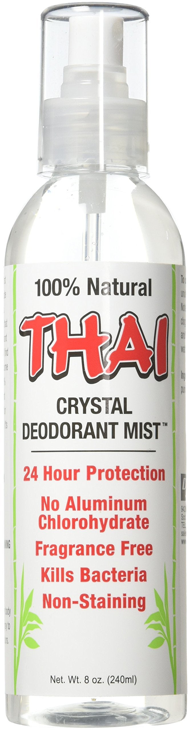 Thai Deodorant Stone Thai Crystal Mist Spray 8 oz Pack Of 2