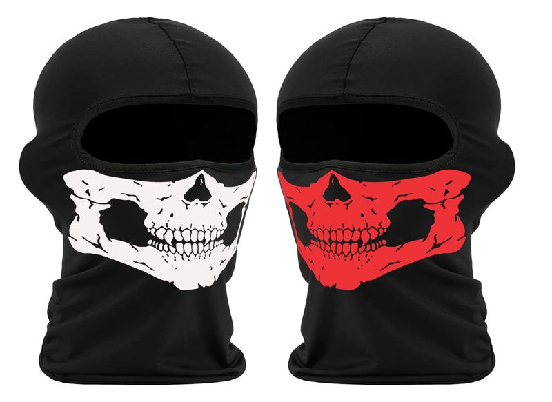 PrimeBox Full Cover Face Mask Cotton Fabric Bike Riding Washable Dust Protection Balaclava For Men Women Neck Gaiter Helmet Liner Pack of 2 Rider Accessories - Image 1